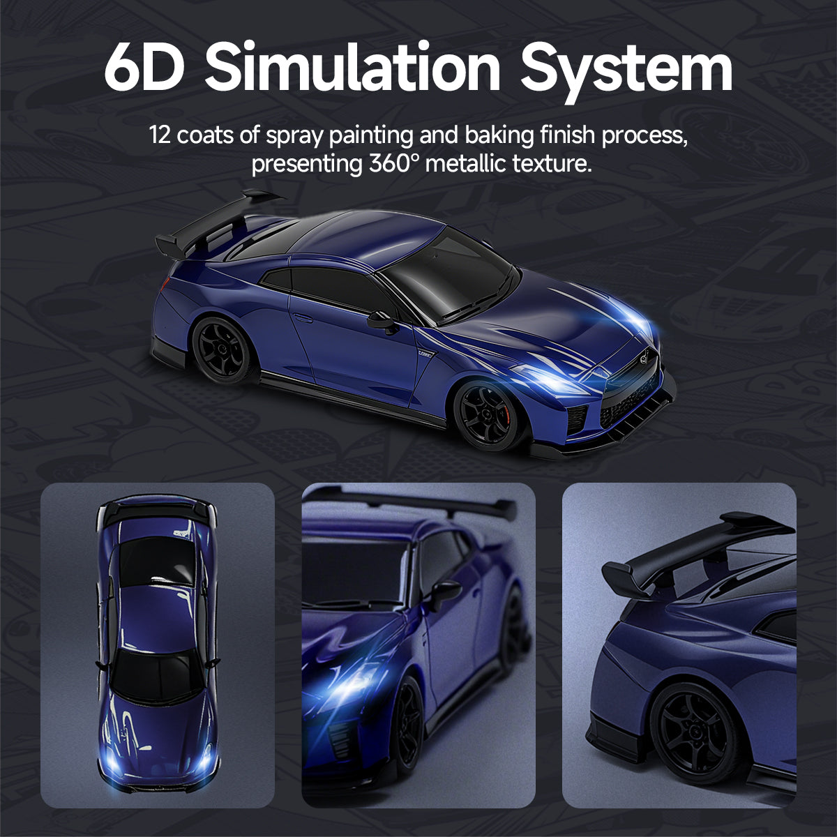 MCARRO 1：64 4WD Drift Car Remote Control Version