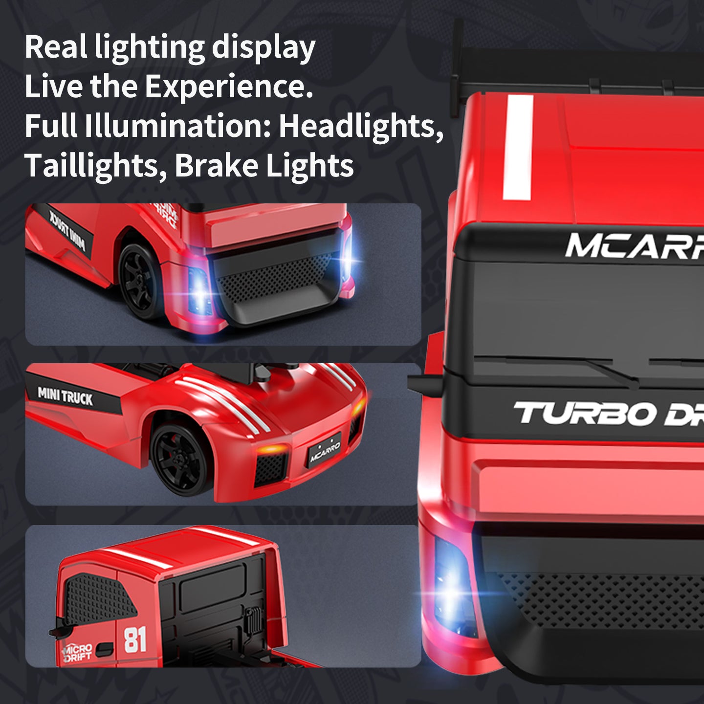 MCARRO MC081 1：87 4WD Truck Car Drift Car Remote Control Version